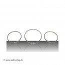 Tachoringe aus poliertem Aluminium